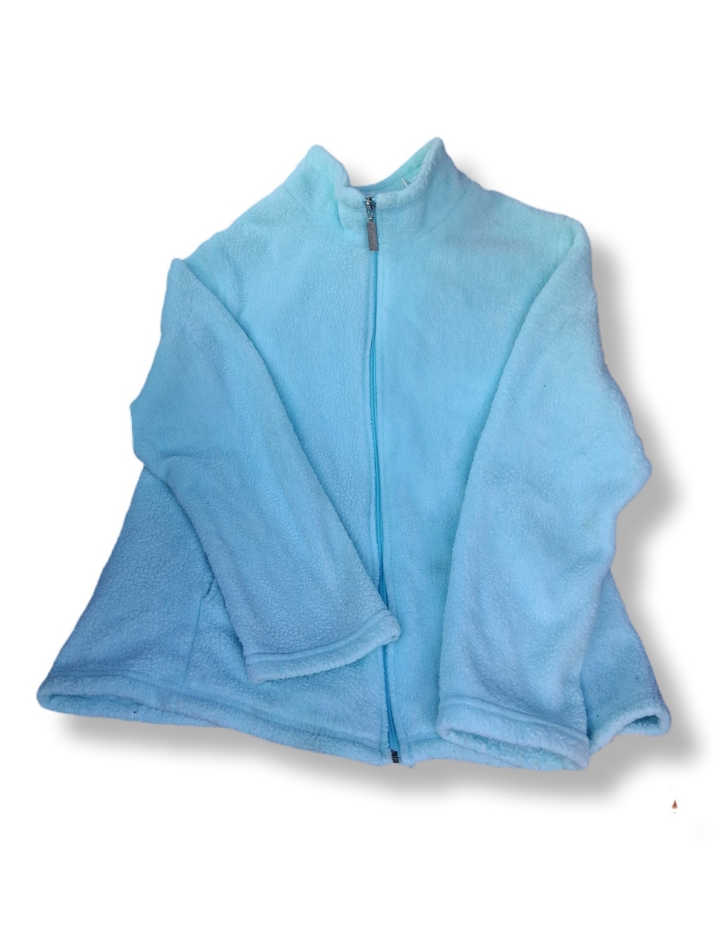 Jasmine Rose Light Blue Fleece Jacket - Cozy Full-Zip
